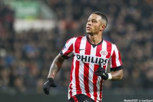 Depay en 2015 avant d'être transféré à Manchester United.