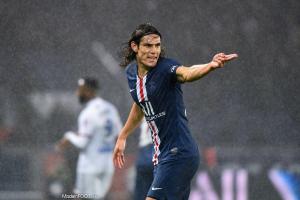 Edinson Cavani, l'avant-centre du Paris Saint-Germain.