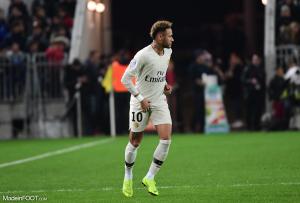 Neymar, l'attaquant du Paris Saint-Germain.