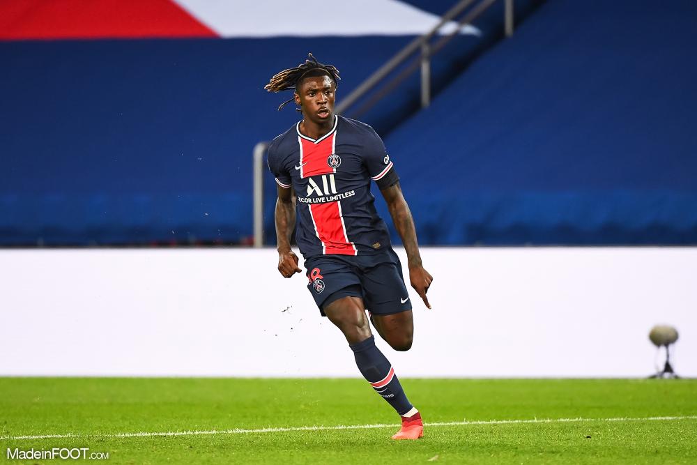 Moise Kean, attaquant du PSG