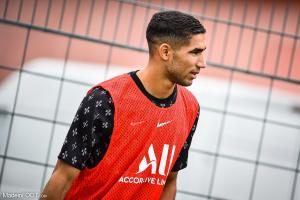 Achraf Hakimi pendant la pré-saison.