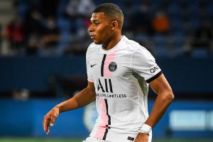 Kylian Mbappé avec le PSG.