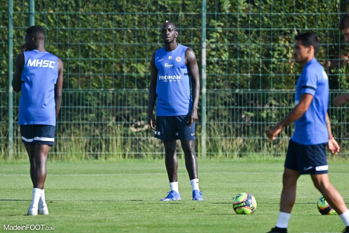 Mamadou Sakho à l'entraînement avec le MHSC