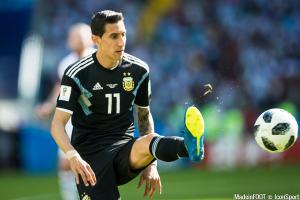 Angel Di Maria, le milieu de terrain offensif du PSG et de l'Argentine.
