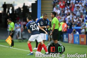 Florian Thauvin (France) a remplacé Kylian Mbappé en fin de match.
