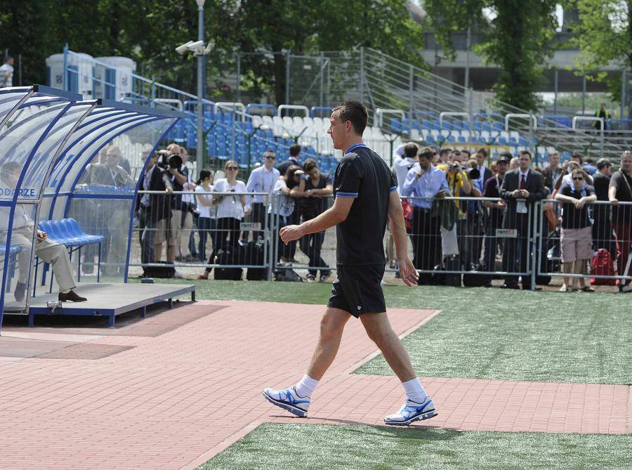 John Terry n'a pas participé à la séance du jour.