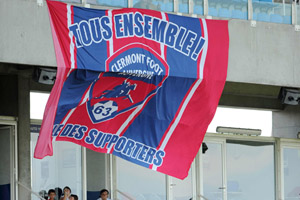 Le blason du Clermont Foot 63.