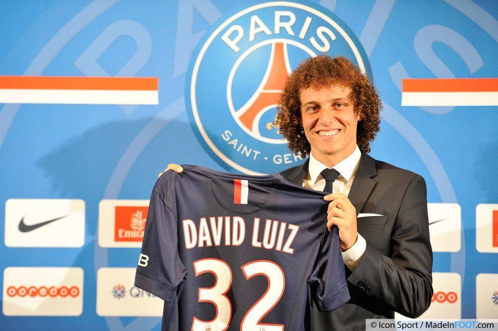 Flocage Officiel PSG 2014/2016 David Luiz Domicile – Neuf Sous Blister