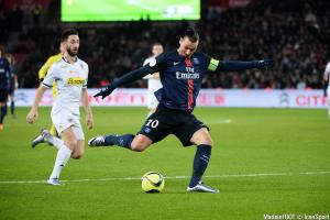 Zlatan Ibrahimovic, lors de sa dernière saison à Paris.
