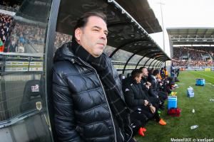 Stéphane Moulin lors du match de Ligue 1 Angers - Saint Etienne en 2016
