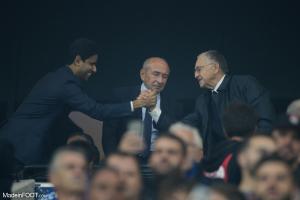 Jean-Michel Aulas et Nasser Al-Khelaïfi