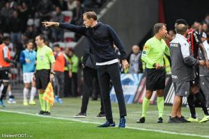 Le groupe du Paris Saint-Germain pour le déplacement sur la pelouse du Montpellier Hérault Sport Club.