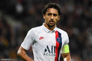 Marquinhos, le défenseur central ou milieu de terrain défensif du PSG.