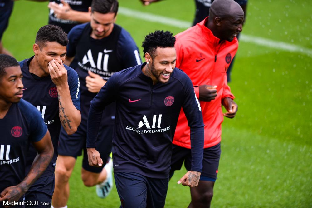 Neymar, l'attaquant du Paris Saint-Germain et du Brésil.