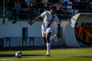 Timothée Pembélé lors d'un match de championnat avec le PSG.