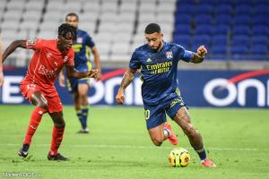 Memphis Depay, l'attaquant de l'Olympique Lyonnais.