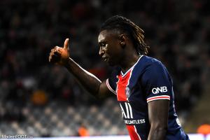 Moise Kean, attaquant du PSG