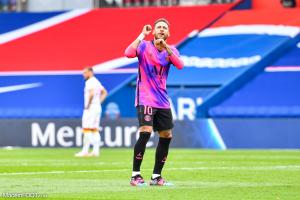 Neymar, l'attaquant du Paris Saint-Germain.