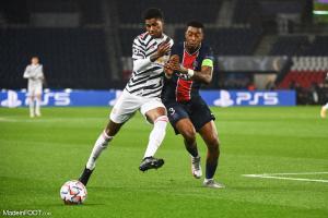 Marcus Rashford au duel avec Presnel Kimpembe