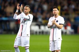 Neymar avec Messi au PSG