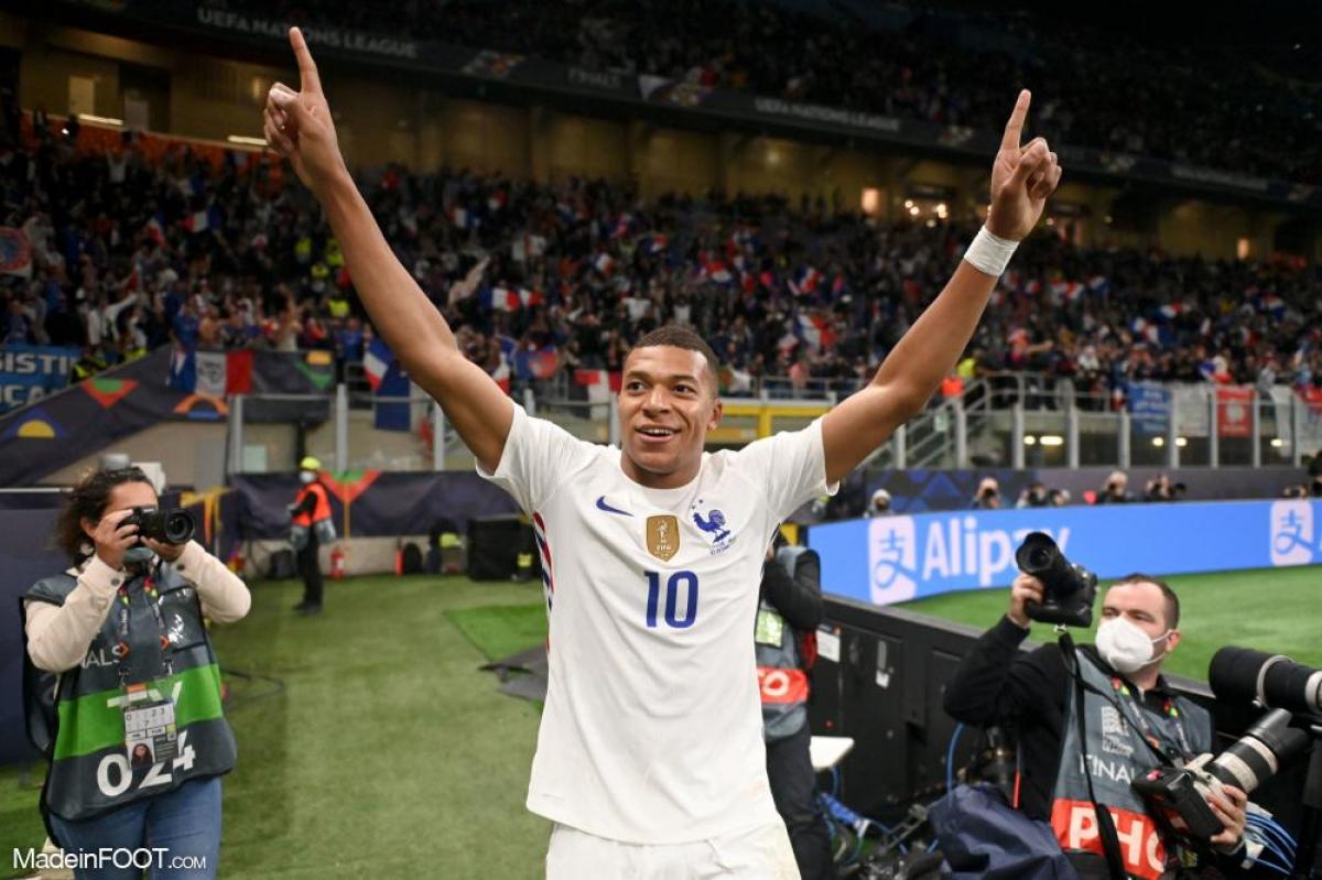 Kylian Mbappé, récent vainqueur de la Ligue des Nations avec l'Équipe de France