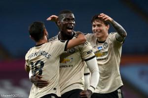 Paul Pogba célébrant un but avec Manchester United