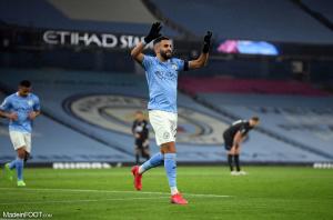 Pour sa troisième saison à Manchester City, Riyad Mahrez totalise 14 buts et 7 passes décisives