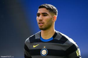 Achraf Hakimi, ici sous les couleurs de l'Inter Milan, est un nouveau joueur du Paris Saint-Germain.